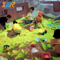 Projecteur de sable interactif pour jeu de plage virtuelle