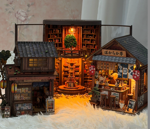 Cabane en bois artisanale à assembler soi-même, modèle miniature créatif à l'échelle réduite pour scène de maison - Product Image 1