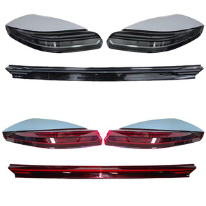 <b>LED</b> Tail <b>Lights</b> For Porsche Panamera 2014-2016 Continuous Flowing Brake <b>Light</b> <b>Red</b> Black - Product Image 3