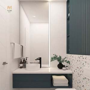 Ensemble de meubles de salle de bain modernes en MDF mélaminé à fixation murale, vente chaude, style de meubles de salle de bain modernes, armoires étanches - Product Image 5