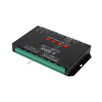 Contrôleur programmable par carte SD K-8000C DMX SPI pour éclairages LED RGB à pixels dans les parcs d'attractions, gradateurs d'éclairage de parc