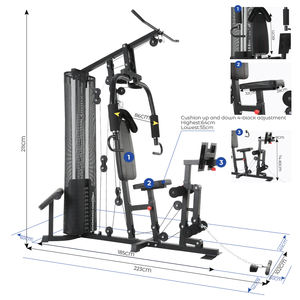 Équipement d'entraînement de force à domicile, machine Smith multifonctionnelle, équipement Gyd, pile de poids en métal 55/65 kg - Product Image 6