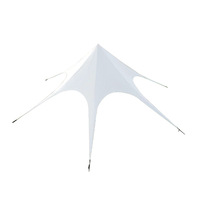 Tente de réception extensible en toile imperméable pour 15-30 personnes, 6m x 10m, idéale pour le camping, la plage, l'ombrage, les mariages et les événements en extérieur