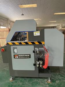 Marco de ventana que hace la máquina de sierra de corte de 45 ° de ventana con mesa de posición manual - Product Image 3