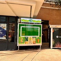 Kiosque alimentaire gourmet de petite taille, conteneur de cuisine exceptionnel avec petites roues, conception personnalisée, kiosque alimentaire entièrement équipé