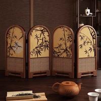 Petit écran en bois 1:6, ornements de bureau, mini meubles de maison 1:12, décorations de maison de poupée, accessoires créatifs pliables