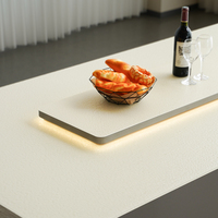 Table à manger luxueuse avec réfrigérateur et congélateur intégrés -15~20 ℃   Éclairage LED pour la famille