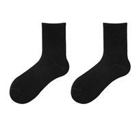 Chaussettes d'affaires côtelées pour hommes - Coton respirant léger avec logo personnalisable