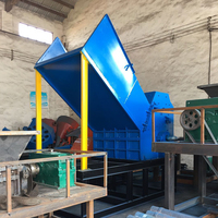 Déchiqueteur de blocs métalliques épais pour le traitement de la ferraille lourde, déchiqueteur de métaux à double arbre robuste, machine de recyclage de la ferraille