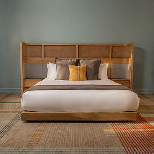 Meubles d'hôtel directement de l'usine en Turquie, Istanbul : Ensemble de chambre d'hôtel sur mesure, lit, tête de lit, table de chevet et armoire - Product Image 1