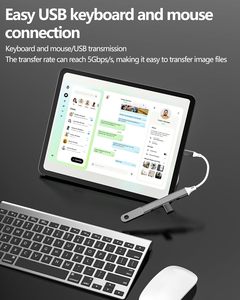 Hub USB-C 4-en-1 vers adaptateur OTG USB 3.0 pour <span class=keywords><strong>iPad</strong></span>, iPhone 16, 15, MacBook, PC portable, station d'accueil Thunderbolt, convertisseur - Product Image 4