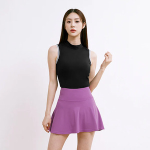 Falda pantalón de golf transpirable de cintura alta para mujer con bolsillos para adultos - Product Image 5