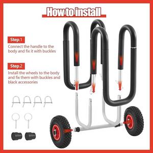 <span class=keywords><strong>Chariot</strong></span> SUP unique <span class=keywords><strong>pour</strong></span> planches à <span class=keywords><strong>pagaie</strong></span> et planches de surf Canoës Kayak Chariots Kayak Trolley Kayak Remorques - Product Image 4