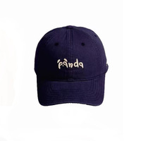 Hombres Mujeres Panda Bordado Soft Top Pato Lengua Sombrero Verano Gorra de béisbol