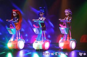 Juguete de coche eléctrico de equilibrio para aprendizaje temprano con música y luces, con ruedas universales, para niñas, estilo K-POP Demon Hunter, venta al por mayor - Product Image 3