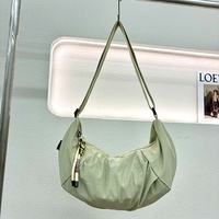 Nuevo Bolso Bandolera para Mujer, Tamaño Mediano, Gran Capacidad, Ligero, de Nailon, para Viajes Diarios, Casual, Estilo Dumpling