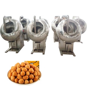 Drum Coated Candy Small Dates Sugar Peanut Chocolate Film Coating Pan Machine Mini para la venta - Product Image 3