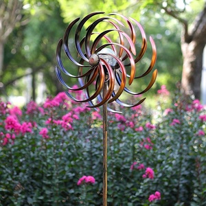 กังหันลมตกแต่งสวนหลังบ้าน RSF Stable Iron Kinetic สีสันสดใส ทันสมัย สำหรับตกแต่งลานบ้าน สวนหย่อม  งานแฮนด์เมดเคลือบสีฝุ่น - Product Image 5