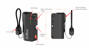 Banco de Energía Portátil 2026, Nueva Tendencia, 5000mAh, Batería Reemplazable, 22.5WPD, Impermeable, para Camping y Actividades al Aire Libre, Tipo-C, para Consumidores Electrónicos - Product Image 3