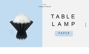 Lámpara de Mesa Moderna Ecológica de Doble Capa con Pantalla de Papel <span class=keywords><strong>Origami</strong></span> y Base para Bombilla E14/E26 para Decoración del Hogar - Product Image 4