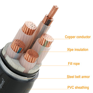 Câble à âme en cuivre ignifuge haute tension, polyéthylène réticulé, vente directe d'usine pour usage en construction - Product Image 2