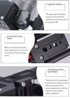 Kit de Cage de caméra avec boîtier mat de mise au point suivante pour ensemble de CAGE A7 pour DSLR GH4 A7S A7 A7R A7RII A7SII