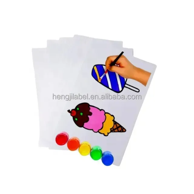 กระดาษมีกาวในตัวปราศจากไม้70ก. กระดาษสำหรับเขียนวาดรูปและพิมพ์สีม่วง