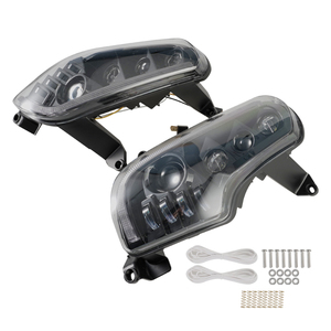 Yongjin moto phare LED phare avec lumière jaune clignotant pour <span class=keywords><strong>Honda</strong></span> <span class=keywords><strong>GoldWing</strong></span> GL1800 2001-2017 - Product Image 3
