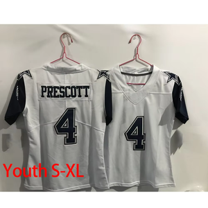 Jugend kinder 88 CeeDee Lamb 4 Dak Prescott 7 Trevon Diggs Dallas Genähte US-American-Football-Trikots von höchster Qualität - Product Image 4