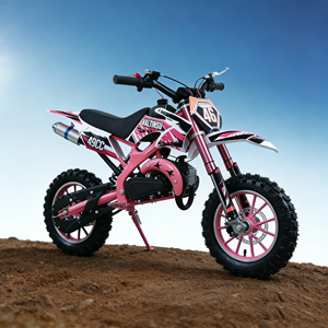 Motocicleta Todoterreno de 49cc para Niños, Motor de 2 Tiempos, Tamaño Completo, Pocket <span class=keywords><strong>Bike</strong></span>, Motocross Rosa, Directo de Fábrica - Product Image 1