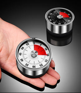 Temporizador de Cocina de Acero Inoxidable Syh200 al por Mayor con Visualización y Succión Magnética, Portátil y Mecánico para Estudiantes - Product Image 2