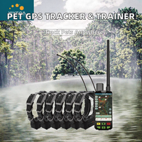 Collier GPS GSM Robuste pour Chien, Étanche IP68, Autonomie 28h, Niveaux de Choc Réglables, Compatible Bluetooth/WiFi/4G Multi-Plateformes