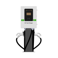Chargeur rapide pour véhicules électriques DC mural commercial OCPP 1.6 à double pistolet CCS2 40 kW 60 kW