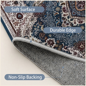 <span class=keywords><strong>Tappeti</strong></span> Persiani Retrò di <span class=keywords><strong>Grandi</strong></span> Dimensioni, Lavabili, <span class=keywords><strong>Antiscivolo</strong></span>, a Pelo Corto, per Soggiorno e Camera da Letto, Design Personalizzato - Product Image 6