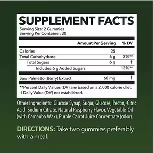 OEM индивидуальные пилы Пальметто-мармеладки для взрослых 25% 45% жирных кислот видели Пальметто-мармеладки - Product Image 6