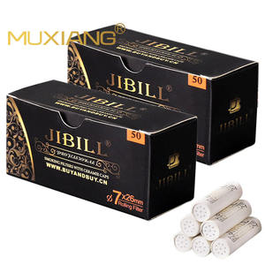 मुक्सीयांग हमें मुक्त शिपिंग 50 पीसी 7 मिमी कार्बन धूम्रपान फिल्टर सिरेमिक कैप के साथ पर्यावरण के अनुकूल सक्रिय कार्बन फिल्टर - Product Image 1