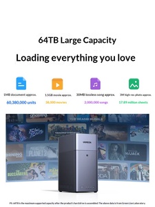 UGREEN DH2300 8G NAS 2 baies, <span class=keywords><strong>Cloud</strong></span> privé, Synchronisation photo NFC, Docker, <span class=keywords><strong>Stockage</strong></span> réseau domestique pour la famille, Sauvegarde de données mobiles et d'ordinateurs portables - Product Image 3
