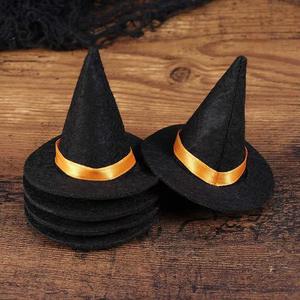 Accesorios <span class=keywords><strong>de</strong></span> fiesta <span class=keywords><strong>de</strong></span> Halloween calabaza araña <span class=keywords><strong>bruja</strong></span> Mini <span class=keywords><strong>sombrero</strong></span> diadema <span class=keywords><strong>pelo</strong></span> Mini fieltro <span class=keywords><strong>bruja</strong></span> sombreros para muñecas elfo - Product Image 2