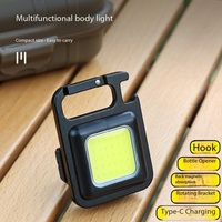 Mini Linterna LED COB Recargable por USB, con Imán Potente, Multifuncional, para Camping, Trabajo y Actividades al Aire Libre