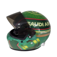 Casque miniature de moto style course 1:2 1:5 avec doublure épaisse, modèle de collection, souvenir, cadeau