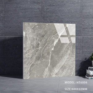 Azulejos esmaltados de porcelana gris 60x60 al mejor precio Piso interior moderno Villa Apartamento resistente al ácido con 3 años de garantía - Product Image 6