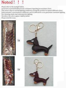 พวงกุญแจสุดหรูสำหรับสุนัข ทำจากหนัง PU ใช้เป็นจี้ห้อยกระเป๋า ของตกแต่งกระเป๋าถือ ตุ๊กตาประดับตกแต่ง พร้อมฟังก์ชั่นแขวน - Product Image 6