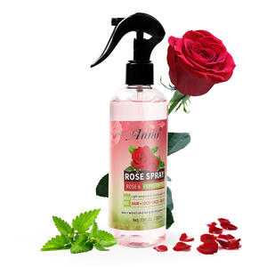 Spray hydratant et rafraîchissant pour les soins des cheveux et l'entretien des locks - Hydratant pour le cuir chevelu à l'eau de rose, huile de ricin - Product Image 1