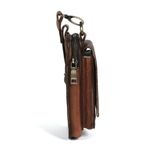 Ando Bag Vintage Genuine Cowhide <b>Leather</b> <b>Belt</b> <b>Pouch</b> with Hook for Phone and Daily Essentials - Product Image 3
