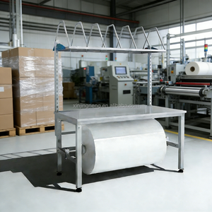 Station de travail multifonctionnelle avec cadre en <span class=keywords><strong>bois</strong></span> durable, distributeur de film à bulles et étagère de rangement - Product Image 3