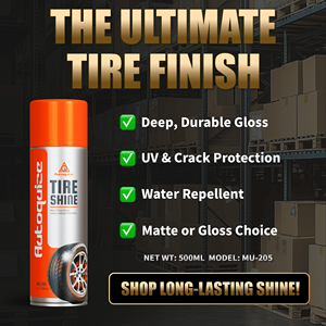 Spray Lucidante Impermeabile Anti-Invecchiamento per Pneumatici, Cera OEM Nera Lucidante con Protezione UV a Lunga Durata e Finitura Lucida - Product Image 5