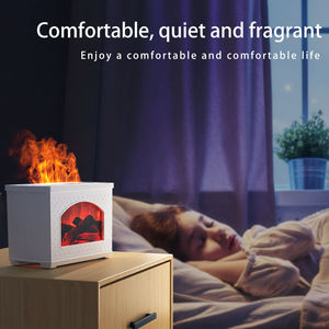 Difusor de aroma de humidificador de chimenea de llama simulada de fuego de 270ml portátil súper fuerte para hogar, oficina y decoración - Product Image 4
