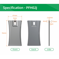 PRODIGY HR01XL Crochets muraux multifonctionnels en PVC écologiques, autocollants, sans dommages, 2 crochets, rails de suspension