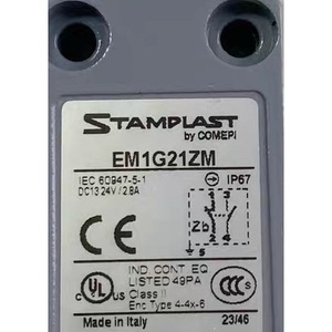 Interrupteur de fin de course Comepi EM1G21ZM SPDT 24V 1A, usage industriel, fabriqué en Italie - Product Image 1