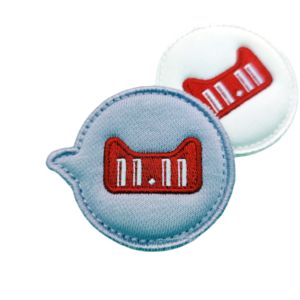 Patch brodé personnalisé 3D en sergé tissé à la machine, éco-responsable, thermocollant, à coudre, avec crochets et boucles, auto-adhésif - Product Image 4